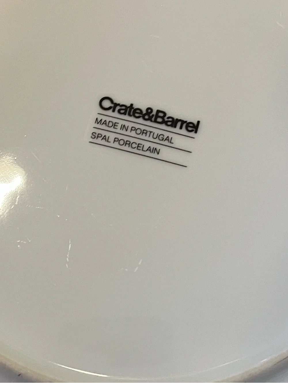 Crate&Barrel clean white